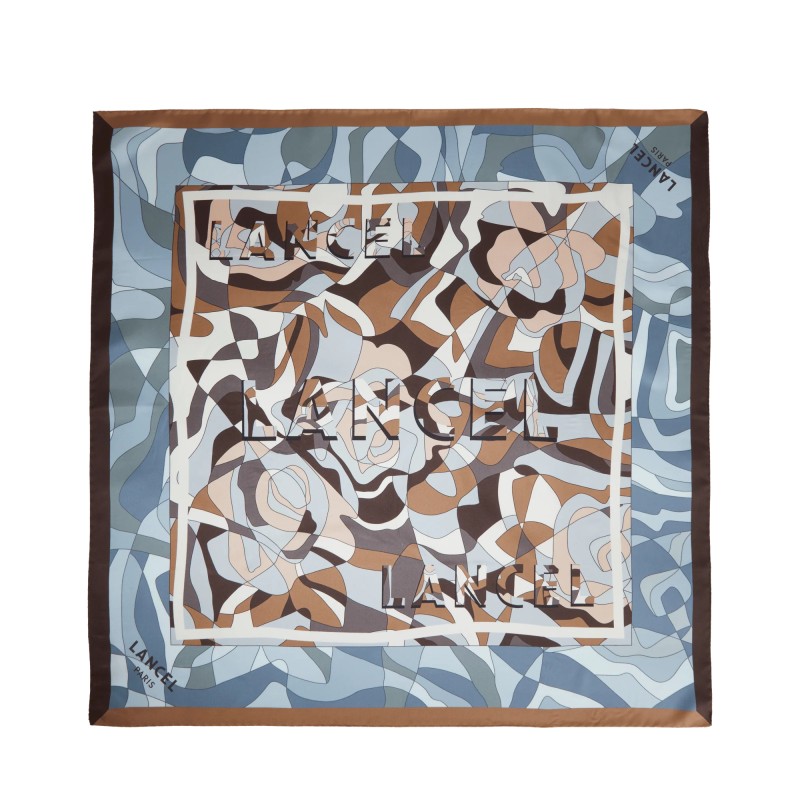 CARRÉ DE SOIE 70CM MOTIF PUZZLE LANCEL MULTI BLEU CARRÉ DE SOIE 70CM MOTIF PUZZLE LANCEL MULTI BLEU