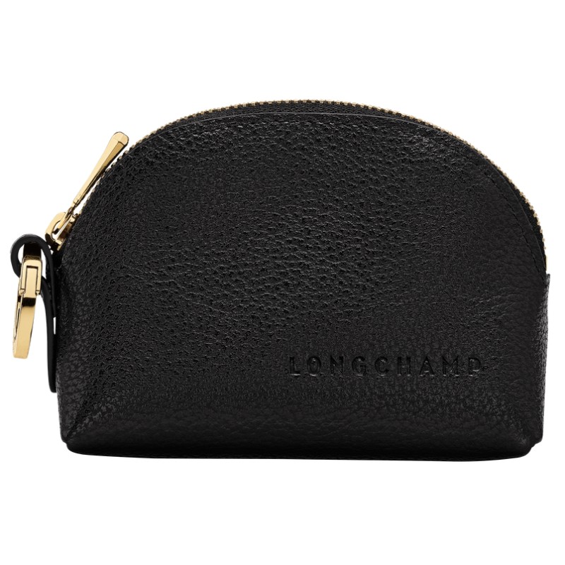 LONGCHAMP LE FOULONNÉ PORTE MONNAIE NOIR LONGCHAMP LE FOULONNÉ PORTE MONNAIE NOIR