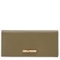 LONGCHAMP LE ROSEAU SLEEK PORTEFEUILLE LONG À RABAT OLIVE