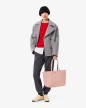 SAC CABAS ZIPPÉ ANNA ROSE TAN ANTLER LACOSTE