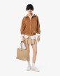SAC CABAS ZIPPÉ ANNA VIENNOIS PUCE LACOSTE