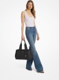 PETIT SAC PORTÉ MAIN ROMEE EN CUIR GRAINÉ NOIR MK PETIT SAC PORTÉ MAIN ROMEE EN CUIR GRAINÉ NOIR MK