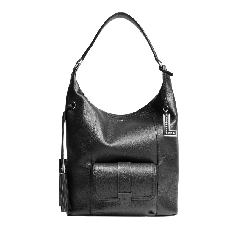 SAC HOBO ZIPPÉ M PREMIER FLIRT NOIR/NICKEL LANCEL SAC HOBO ZIPPÉ M PREMIER FLIRT NOIR/NICKEL LANCEL