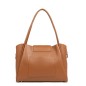 SAC CABAS ÉPAULE IDA DOUBLE CAMEL IN ORANGE LANCASTER