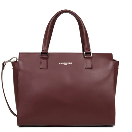 SAC À MAIN SMOOTH BORDEAUX LANCASTER