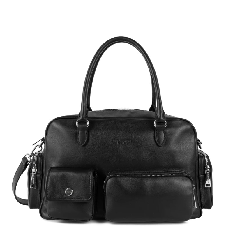 SAC À MAIN BOWLING CARAMELLA NOIR LANCASTER SAC À MAIN BOWLING CARAMELLA NOIR LANCASTER