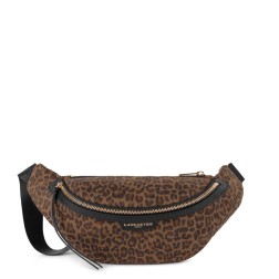 SAC BANANE ZIPPÉ JUNGLE CAMEL LÉOPARD LANCASTER