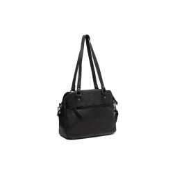 SAC BANDOULIÈRE EN CUIR NOIR PORLEZZA THE CHESTERFIELD BRAND