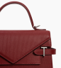 SAC À MAIN DOUBLE RABAT ÉMILIE ROUGE RÉVOLUTION LE TANNEUR SAC À MAIN DOUBLE RABAT ÉMILIE ROUGE RÉVOLUTION LE TANNEUR