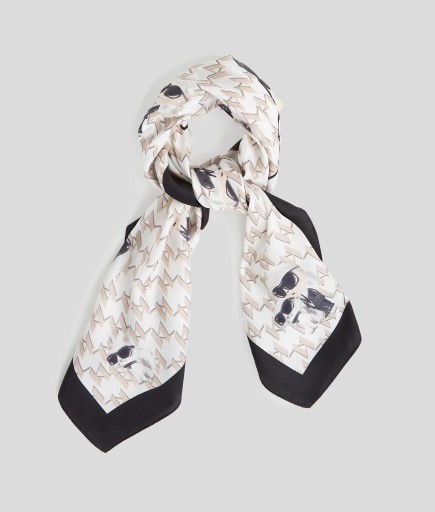 CARRÉ DE SOIE 60CM  IKON BLANC KL