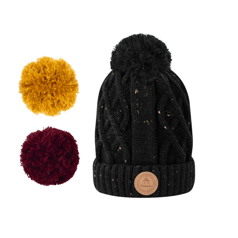 BONNET APPLETINI POLAIRE NOIR PROFOND CABAÏA BONNET APPLETINI POLAIRE NOIR PROFOND CABAÏA