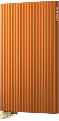 PREMIUM PORTE CARTES CARDPROTECTOR+ FLUTED ORANGE SECRID