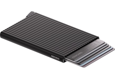 PREMIUM PORTE CARTES CARDPROTECTOR+ FLUTED BLACK SECRID