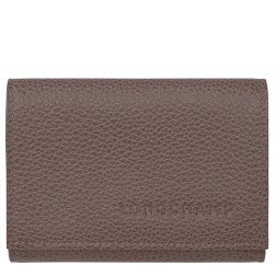 LONGCHAMP LE FOULONNÉ PORTEFEUILLE COMPACT TAUPE