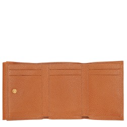 LONGCHAMP LE FOULONNÉ PORTEFEUILLE COMPACT AMBRE