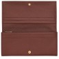 LONGCHAMP LE FOULONNÉ PORTEFEUILLE LONG À RABAT CAFÉ