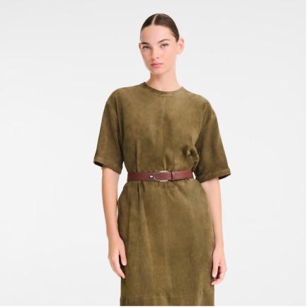 LONGCHAMP LE FOULONNÉ CEINTURE FEMME CAFÉ