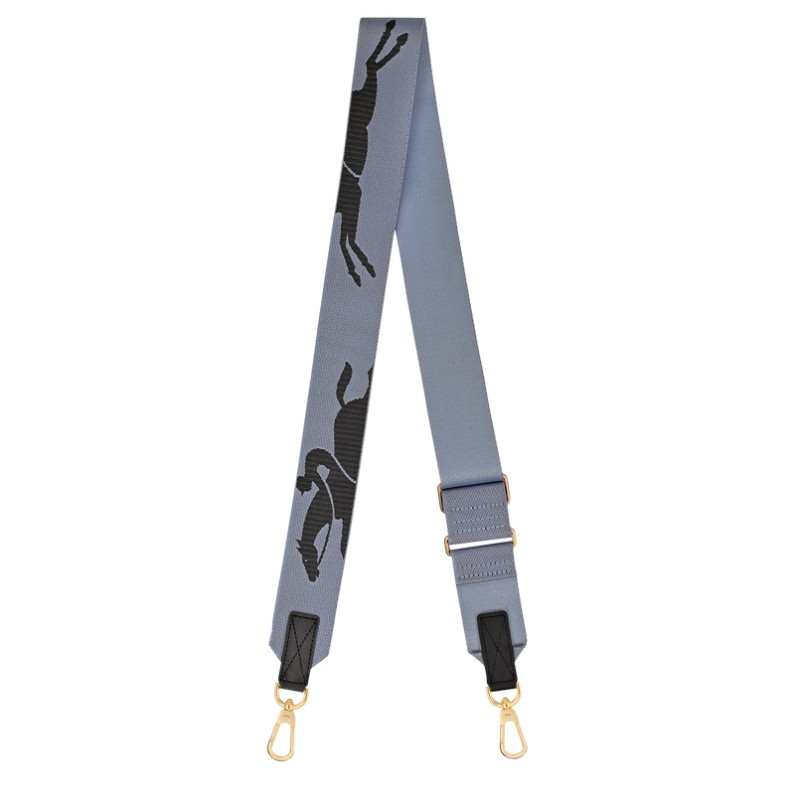 LONGCHAMP BANDOULIÈRE RÉGLABLE CAVALIER ARDOISE